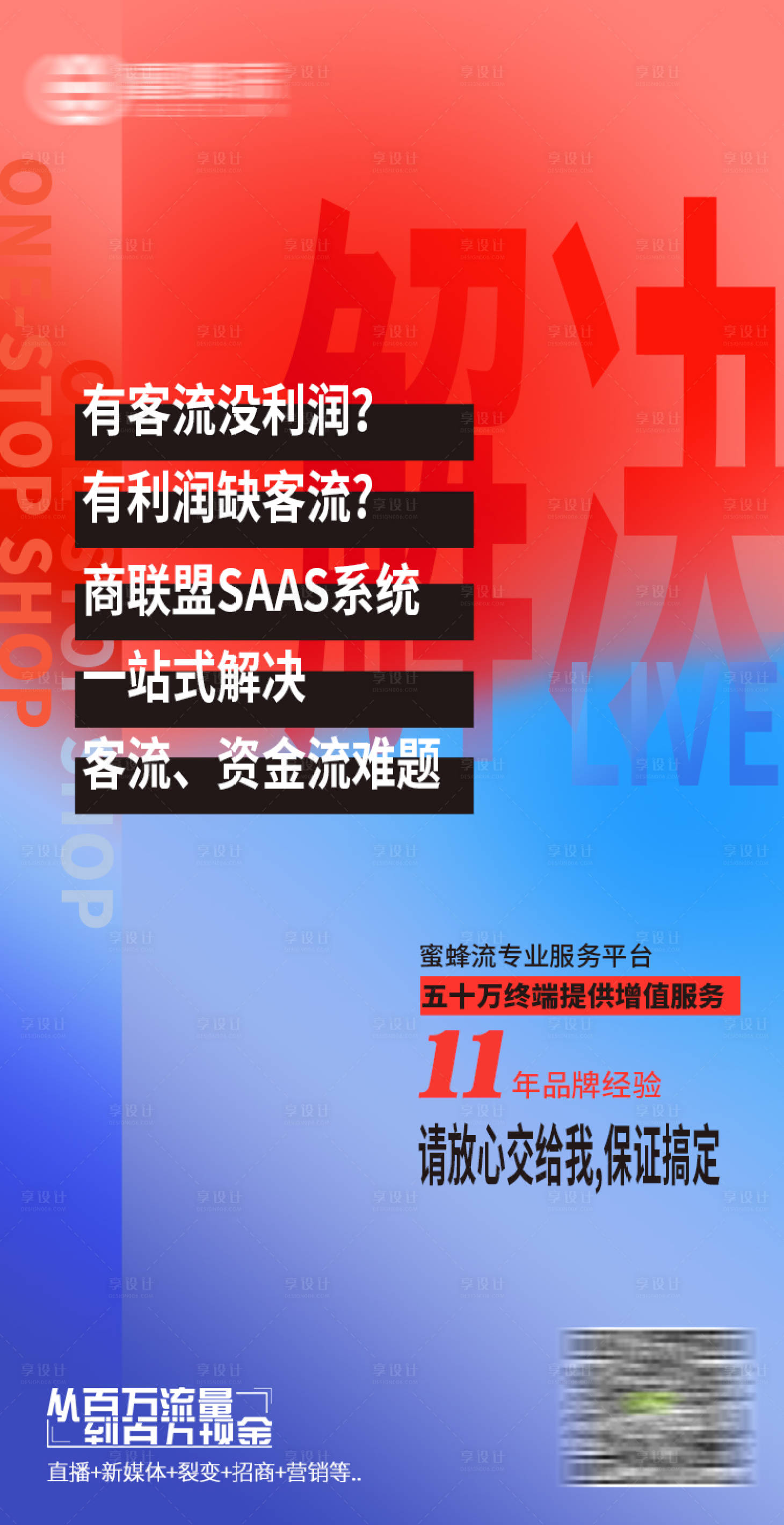 源文件下载【解决商家难点营销推广海报】编号：77880004159457177