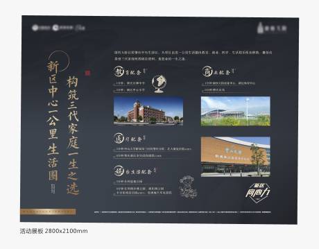 源文件下载【房地产教育学区广告展板】编号：34650004174912237