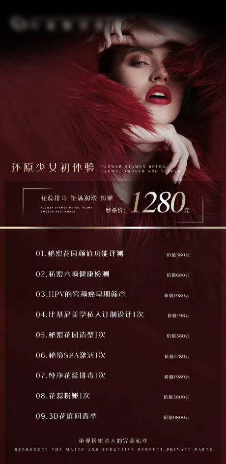 源文件下载【医美私密价格海报】编号：55370004199805576