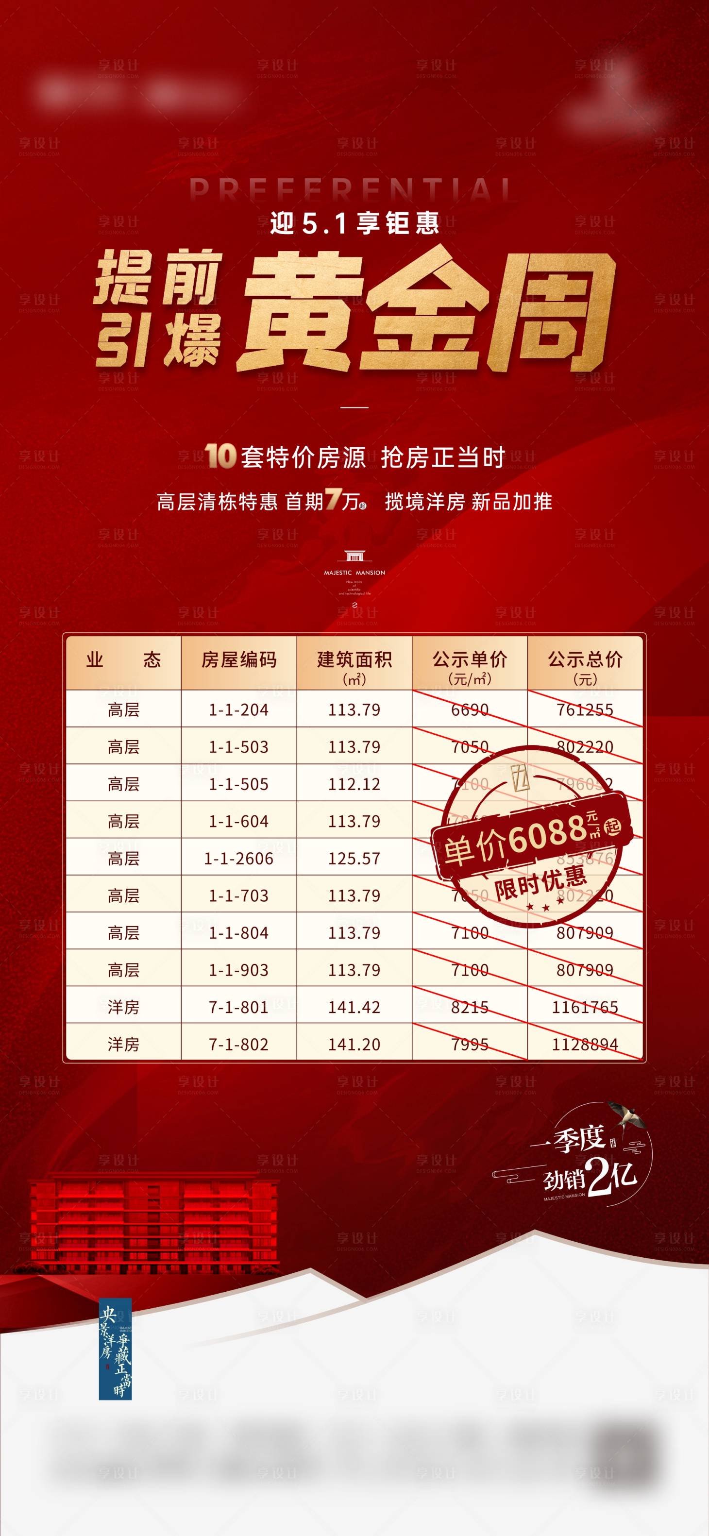 源文件下载【地产五一特价房海报】编号：69410004426368589