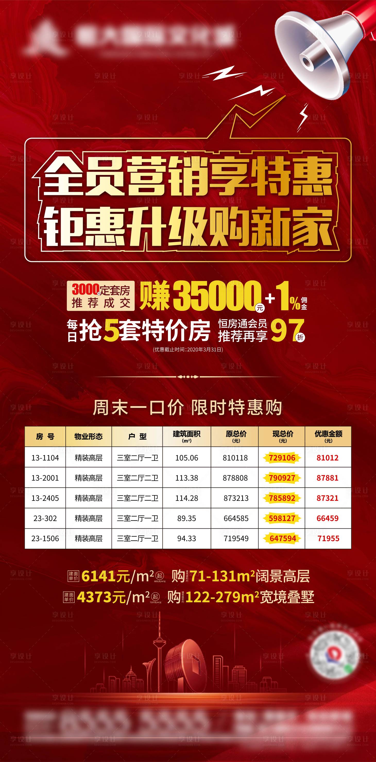 源文件下載【享設計】搜索編號：67080004215318868【地產特價房海報】