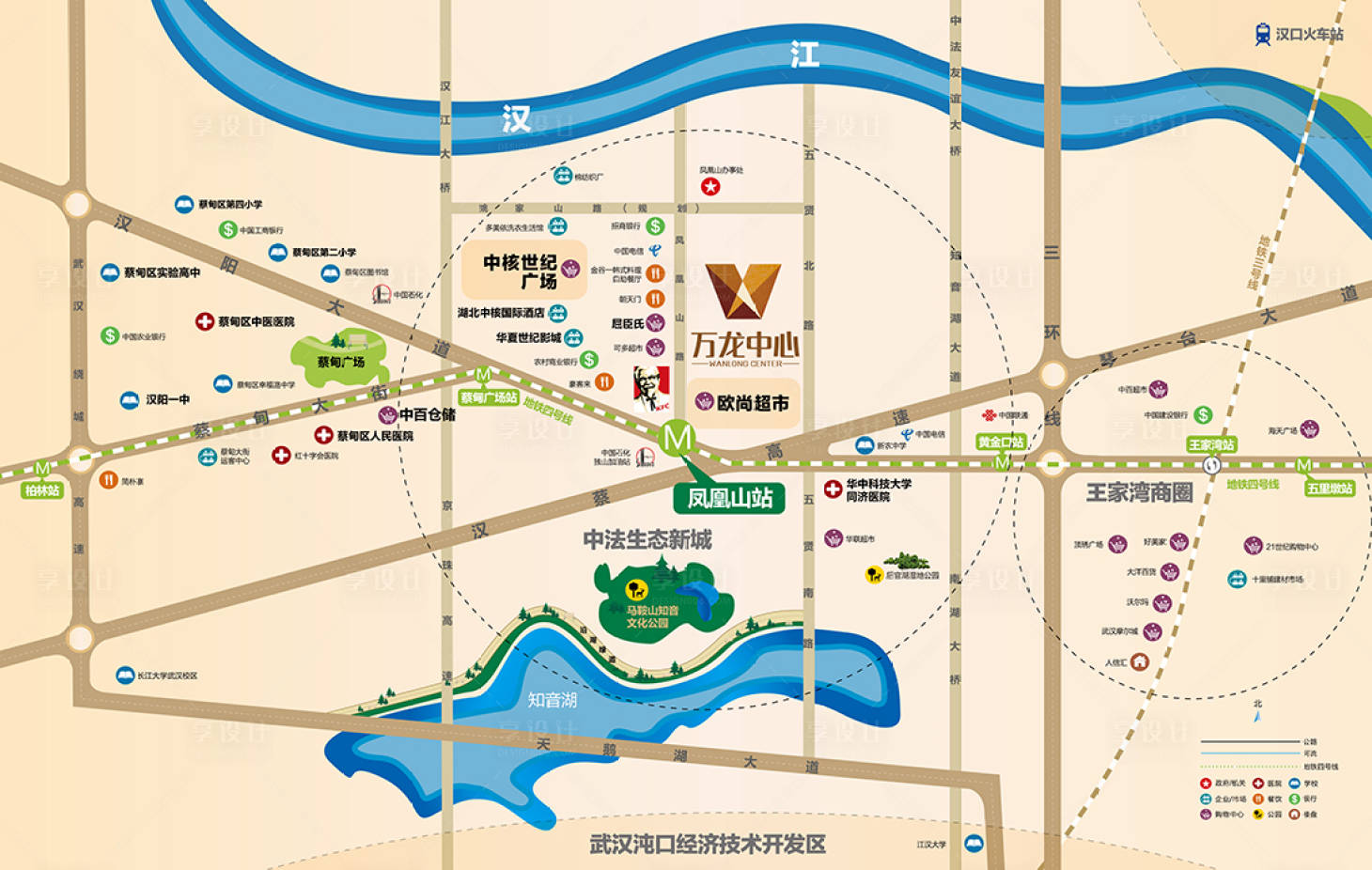 源文件下載【享設計】搜索編號：81370004155227389【地產區位圖設計】