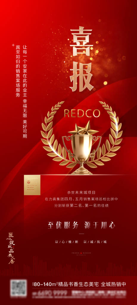 源文件下載【喜報地產紅色獲獎奪冠】編號：25430004488949834