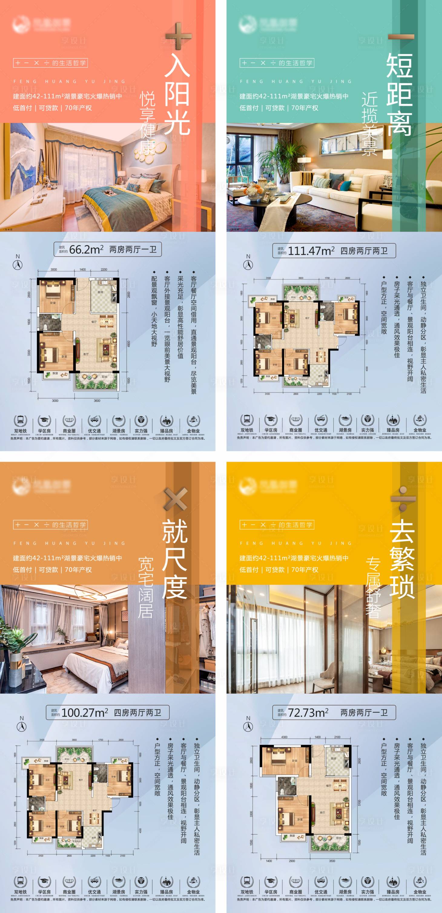 源文件下载【地产户型解析系列海报】编号：56890004246522434