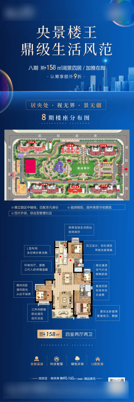 源文件下载【地产户型价值点长图海报】编号：59850004361229358