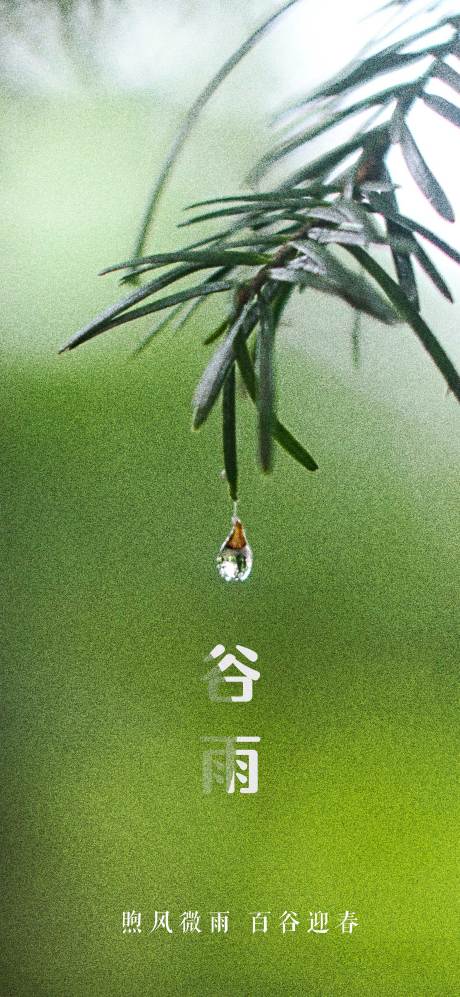 源文件下载【谷雨海报】编号：74800004232774751