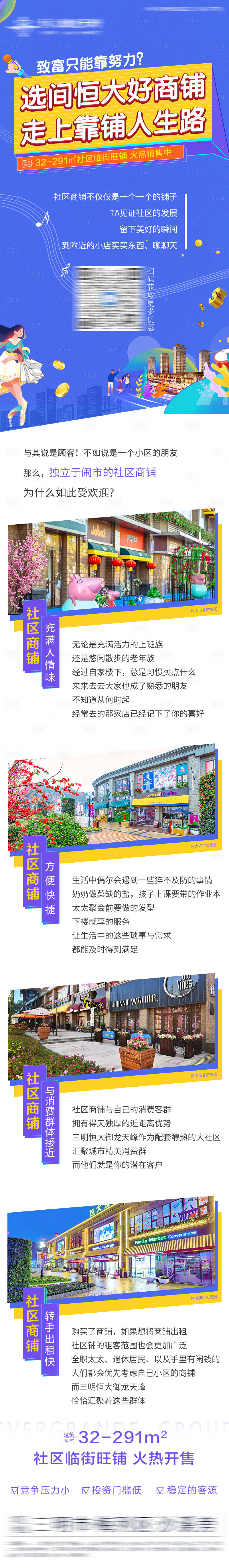 源文件下载【享设计】搜索编号：85370004391501679【地产商业街商铺致富长图】