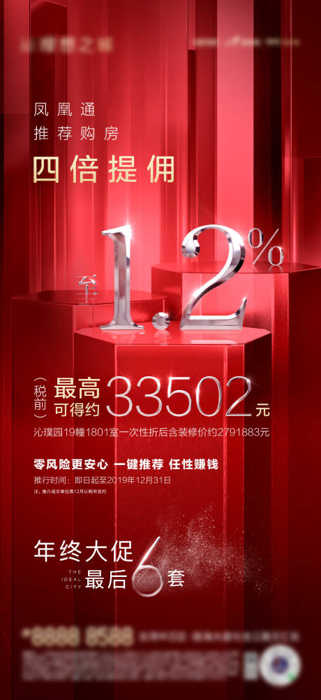 源文件下载【地产热销佣金海报】编号：68240004307797860