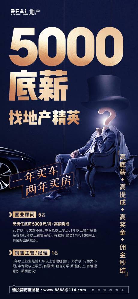 源文件下载【地产招聘海报】编号：35380004298775633