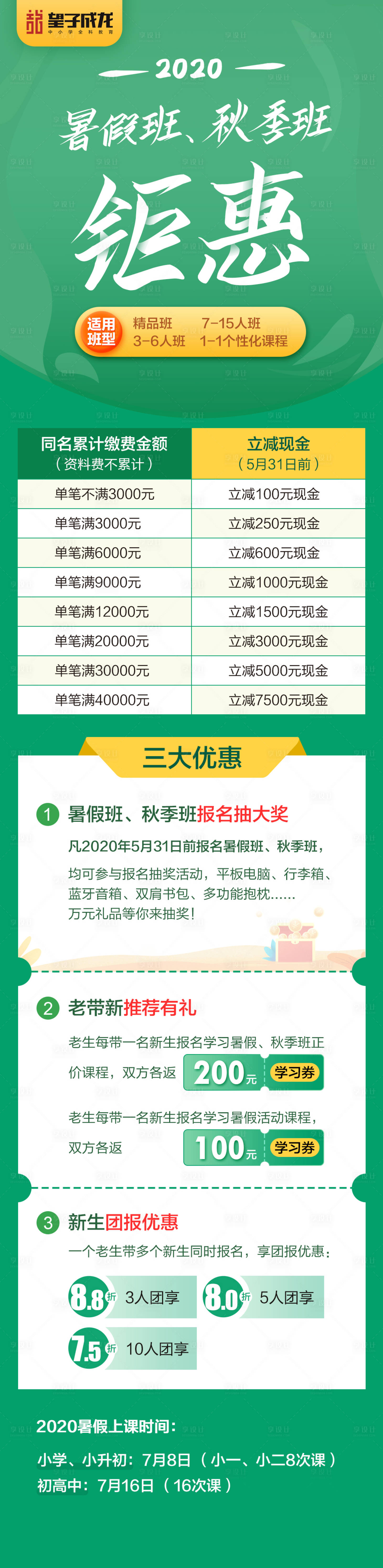 源文件下载【暑假班秋季班钜惠海报】编号：45040004428449830
