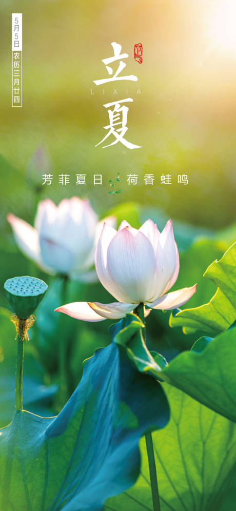 源文件下载【立夏节气海报】编号：11090004483971798
