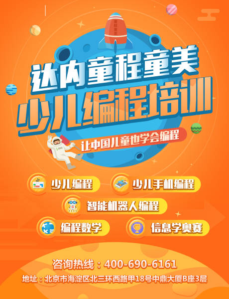 源文件下载【少儿培训海报】编号：60560004250856690