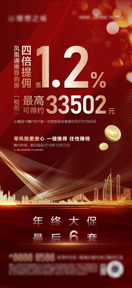 源文件下載【地產(chǎn)傭金熱銷海報(bào)】編號(hào)：84610004307698335