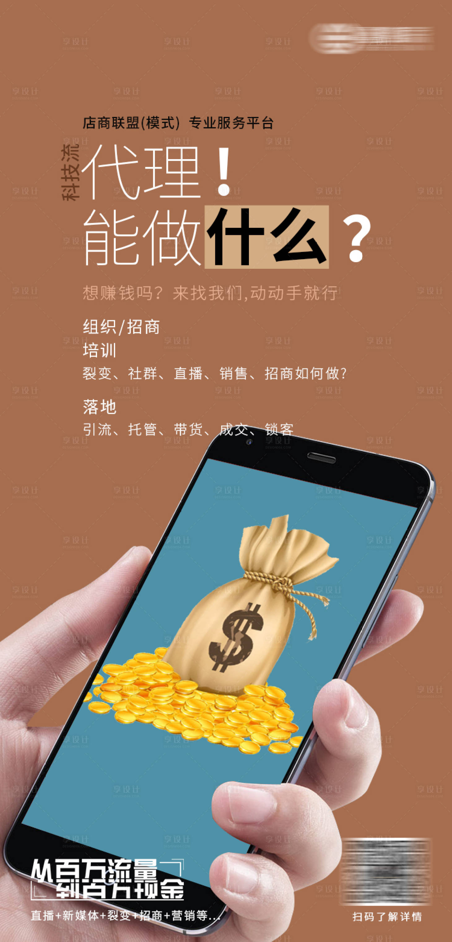 源文件下載【享設計】搜索編號：71220004171238453【微商招代理海報】