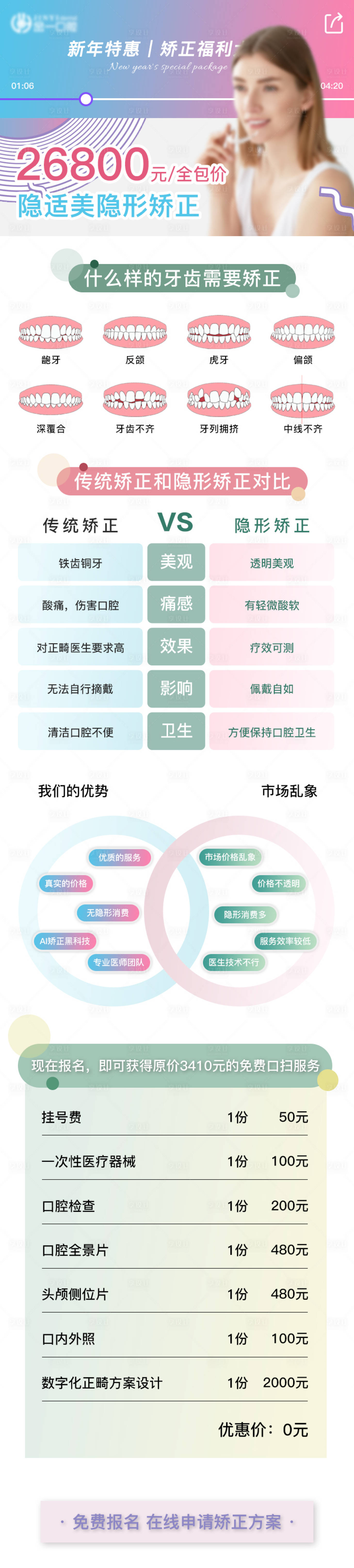 源文件下载【享设计】搜索编号：49640004418326058【朋友圈海报口腔活动】