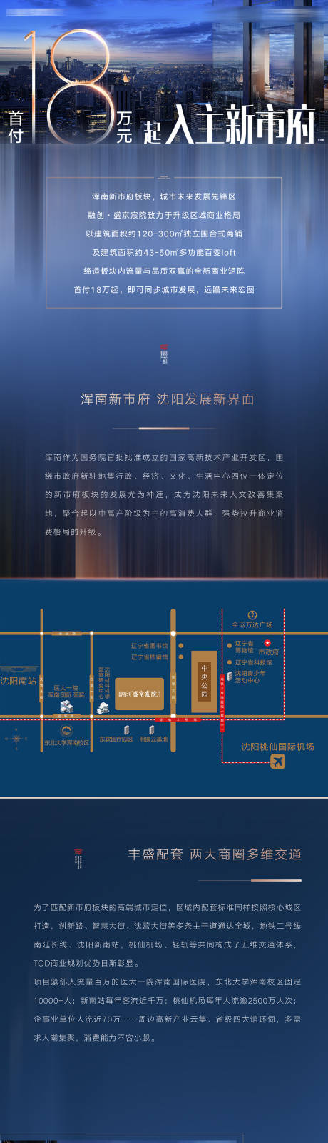 源文件下载【房地产商铺新市府商业旺铺跃层产品海报】编号：78290004141538151