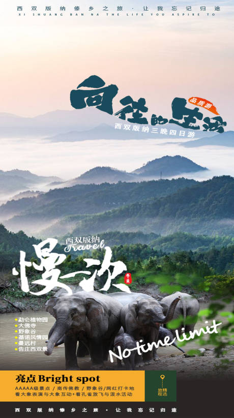 源文件下载【西双版纳旅游海报】编号：65810004461821729
