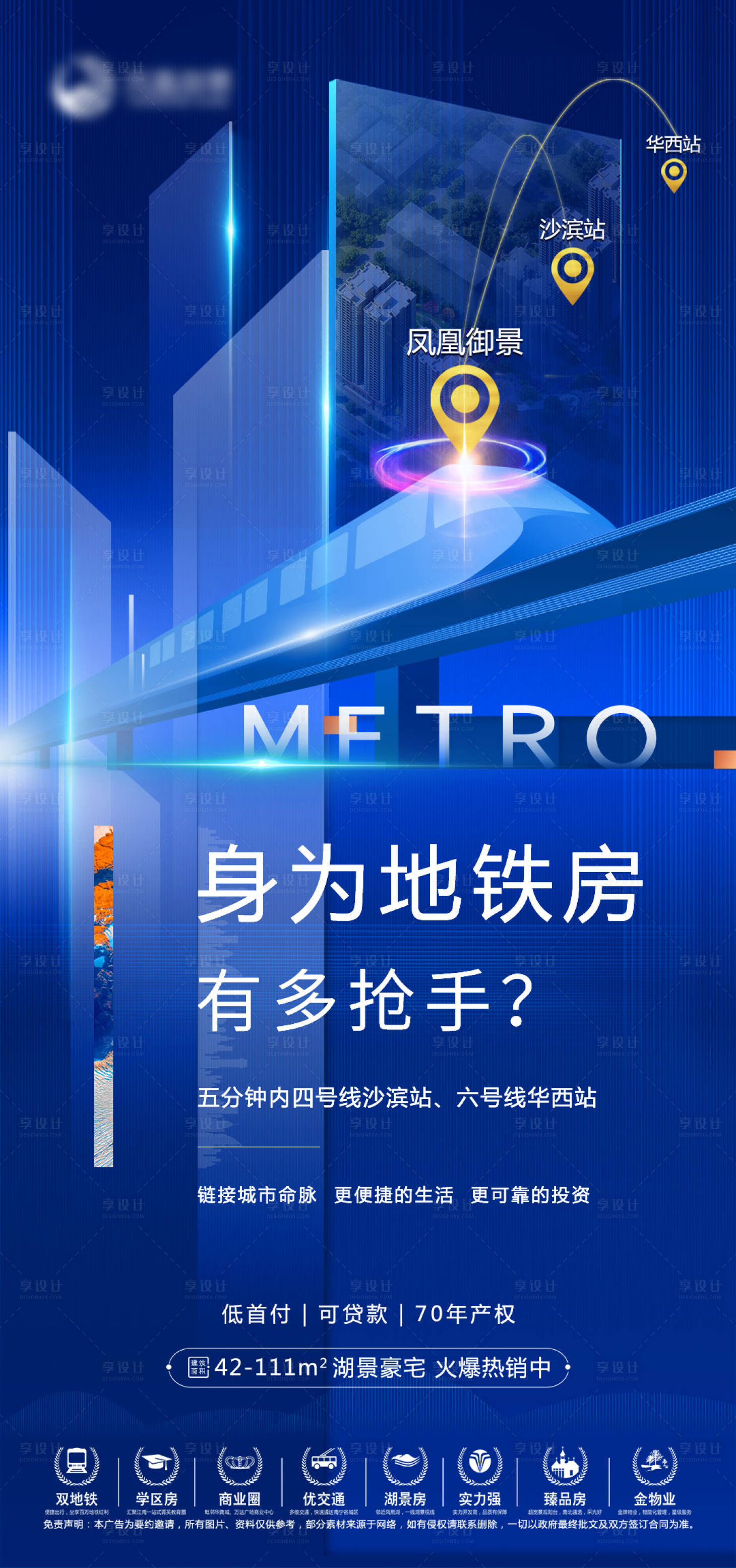 源文件下载【地产地铁价值点海报】编号：55140004186857956