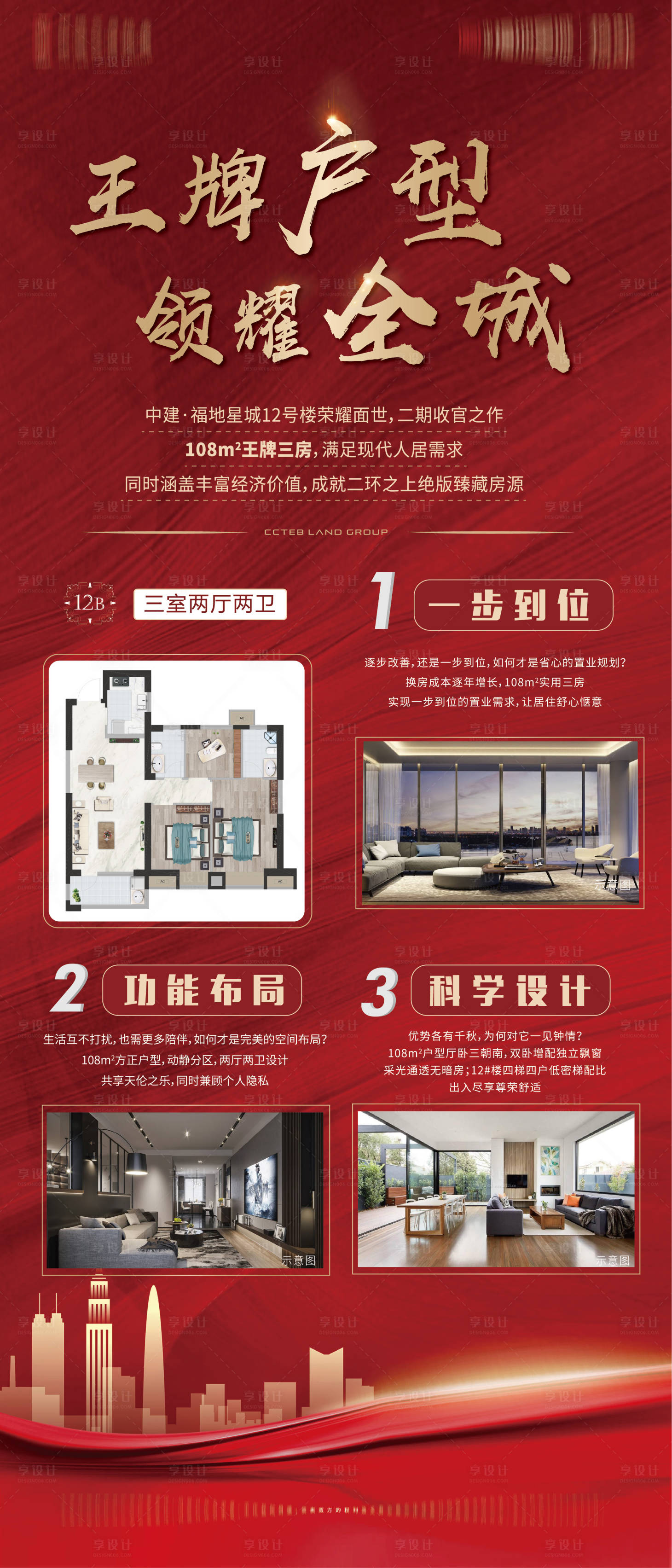 源文件下载【享设计】搜索编号：44530004126405484【地产户型展架】