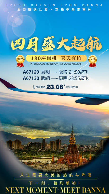 源文件下载【西双版纳旅游海报】编号：19140004461862341