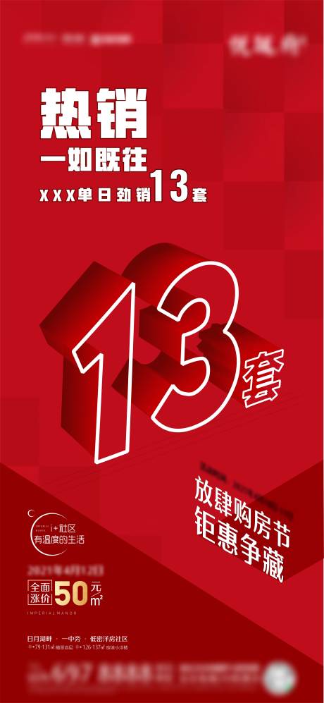 源文件下载【地产热销业绩海报】编号：96280004215671285