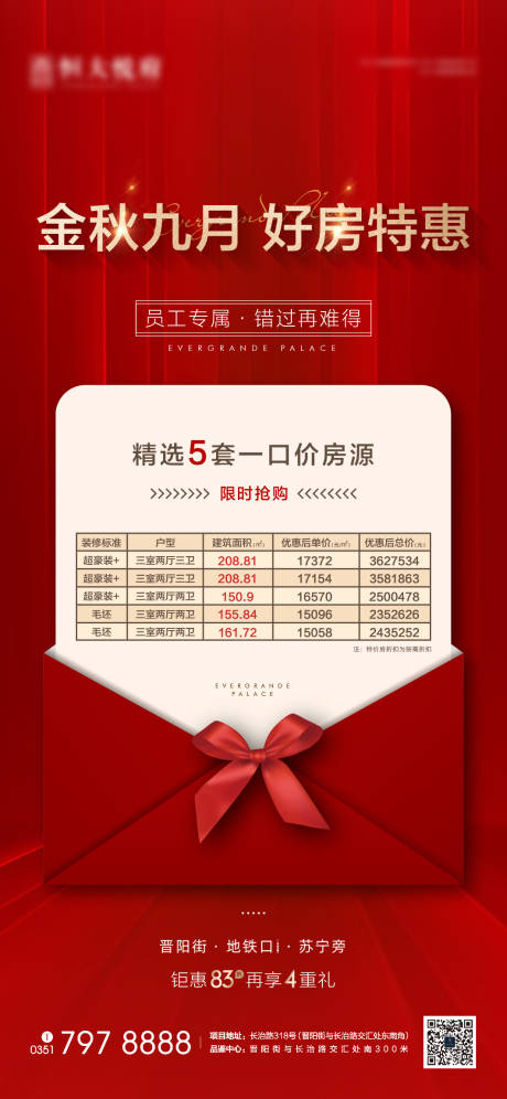 源文件下载【地产员工特惠放海报】编号：89070004477699726