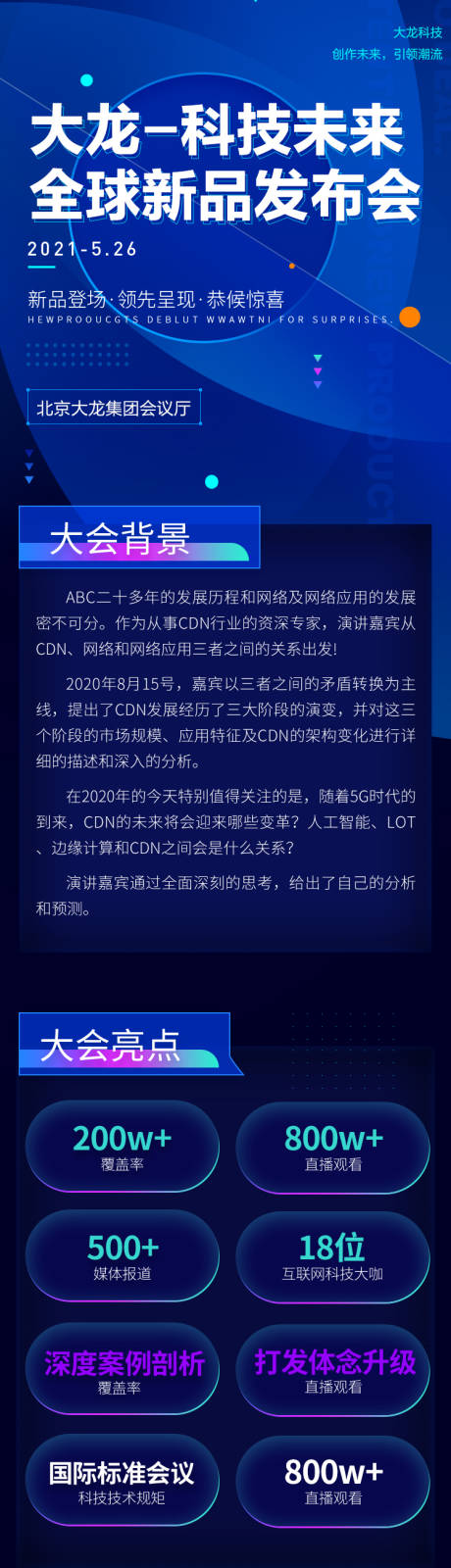 源文件下载【互联网创新科技新品发布峰会长图】编号：20210511015109176