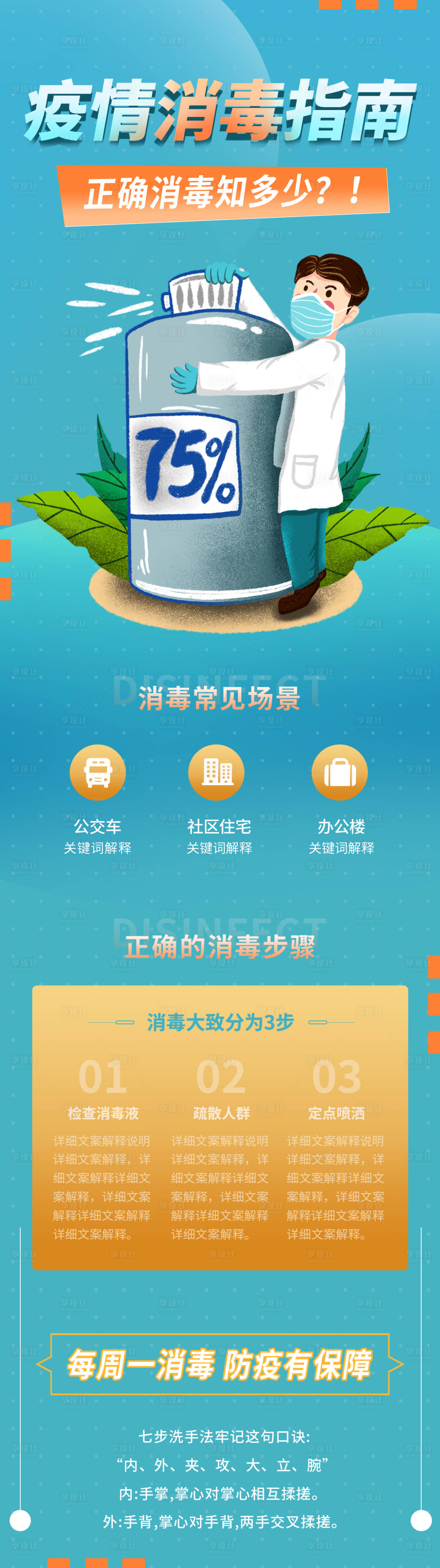 源文件下载【撞色疫情期间卫生消毒防护指南】编号：90460004742766286