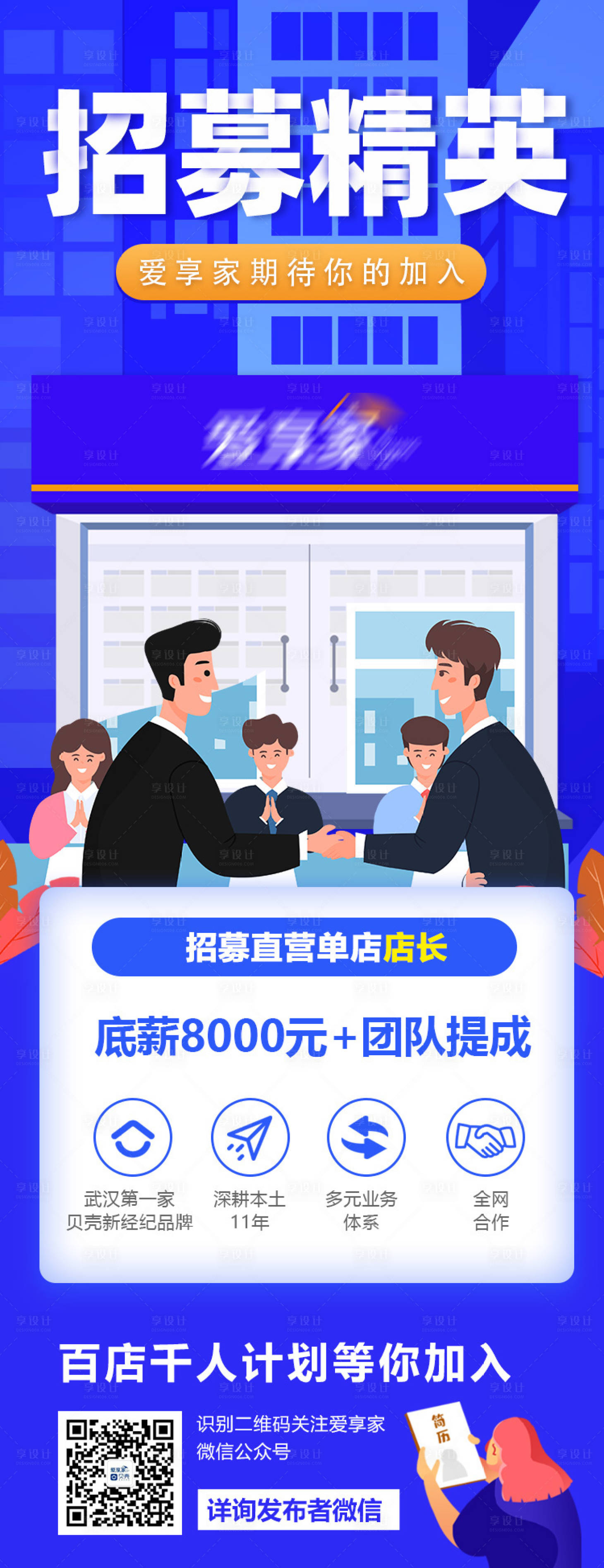 源文件下載【享設(shè)計】搜索編號：73980004546631695【招募精英招聘海報】