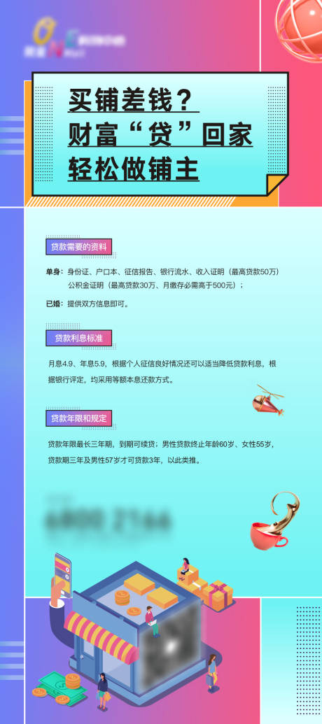 源文件下载【贷款展架】编号：81590004536487247