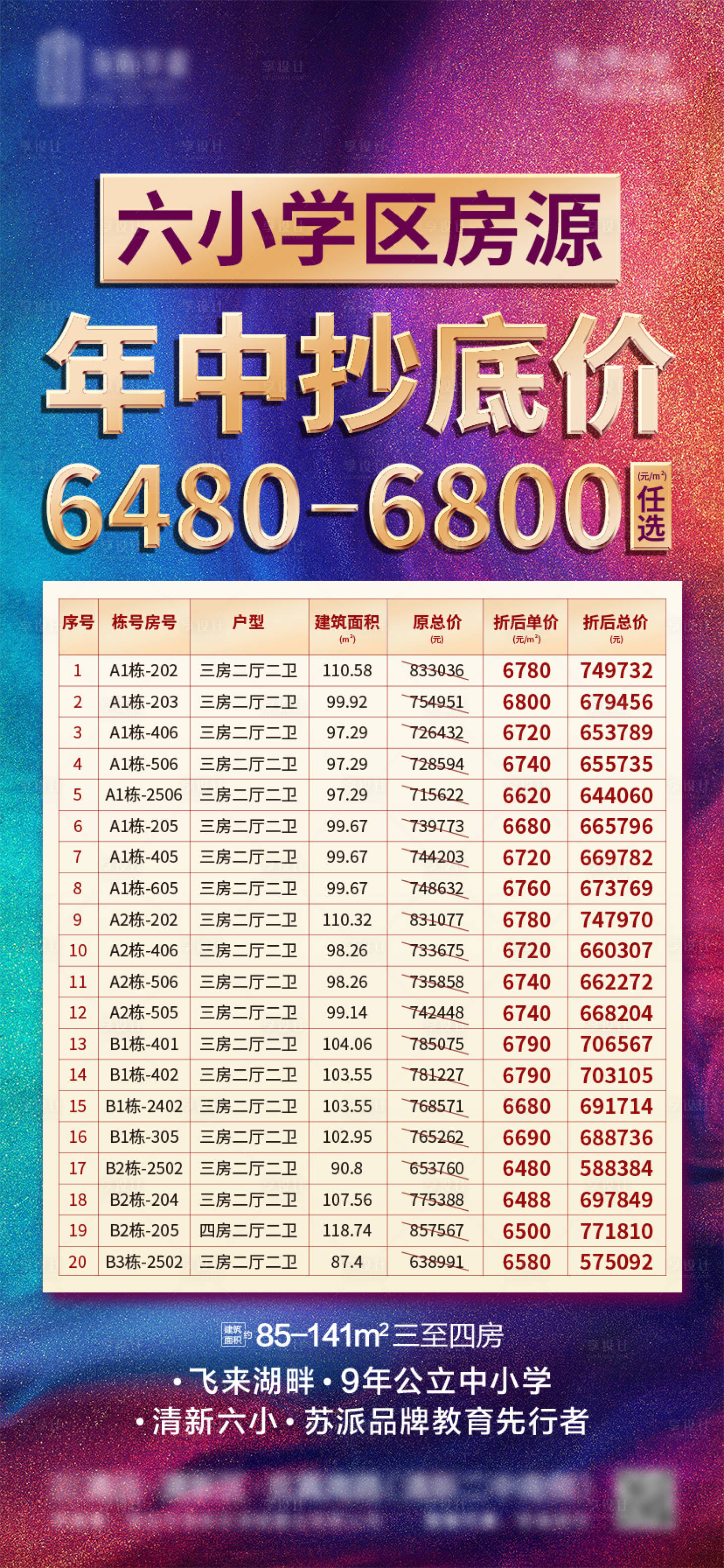 源文件下载【地产一口价房源海报】编号：41440004694568451