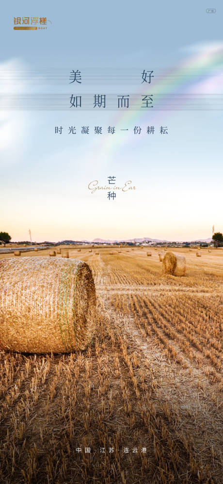 源文件下载【享设计】搜索编号：52790004874214604【房地产芒种节气海报】