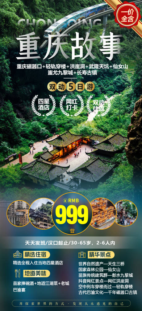 源文件下载【重庆故事旅游海报】编号：36970004721306803