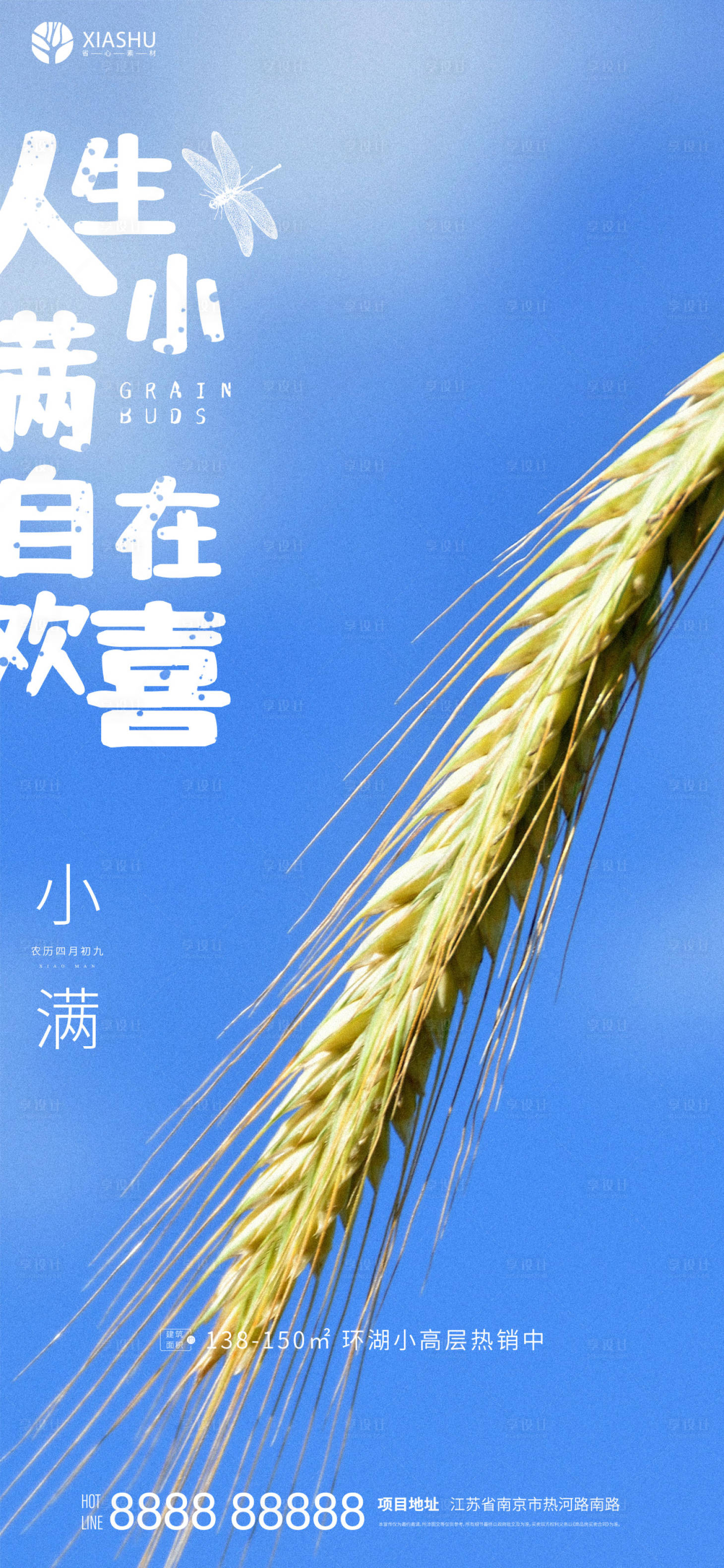 源文件下载【小满节气海报】编号：77630004739708139