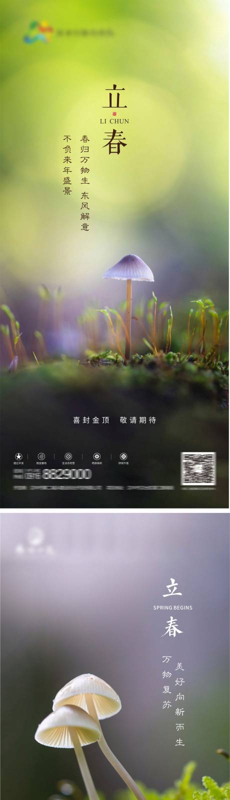 源文件下载【立春节气系列海报】编号：19660004650242270
