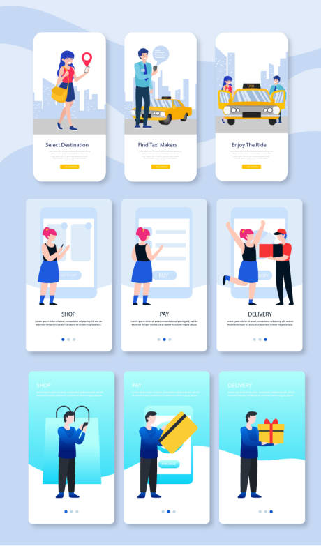 源文件下载【app闪屏矢量插画科技启动页空白页设】编号：71620004514338194