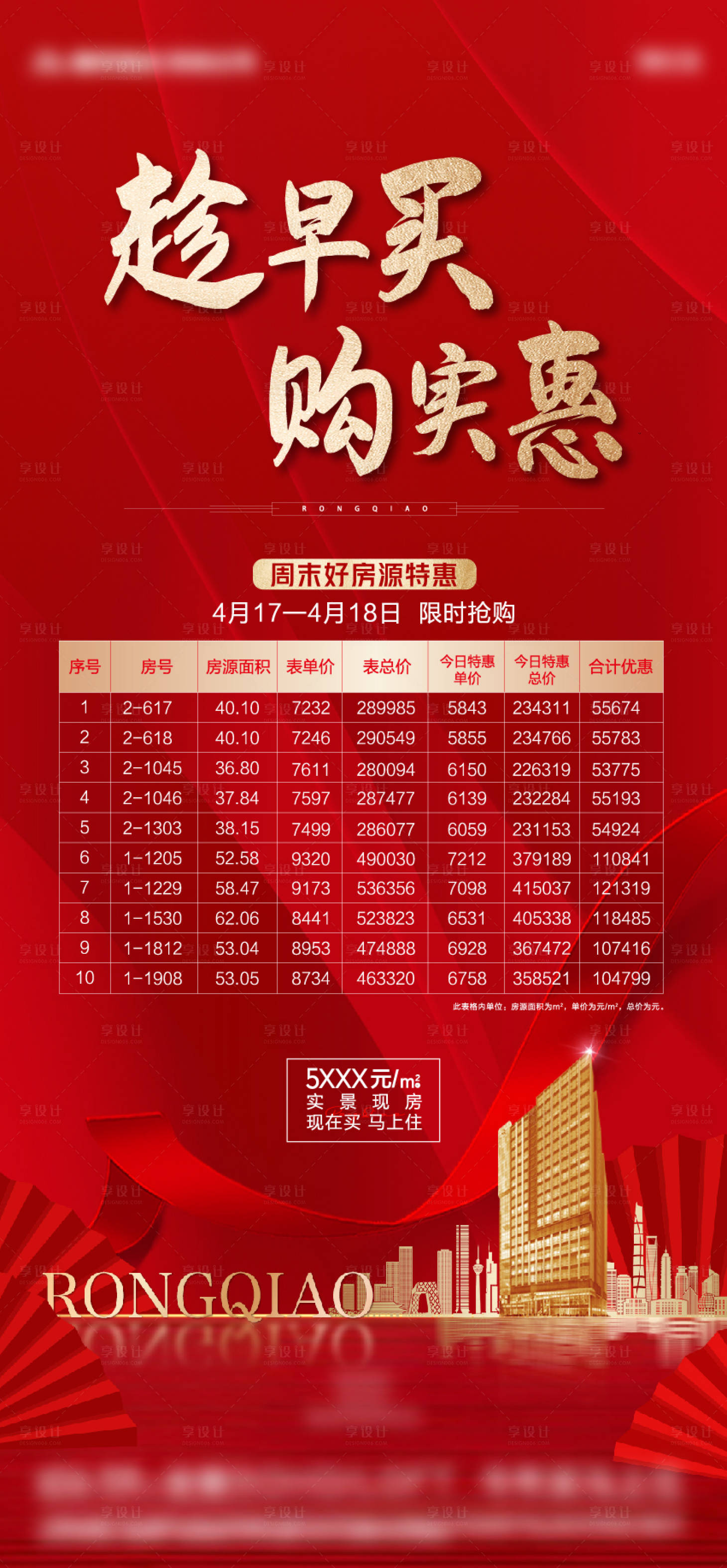 源文件下載【地產特價房紅色海報】編號：21240004715026281