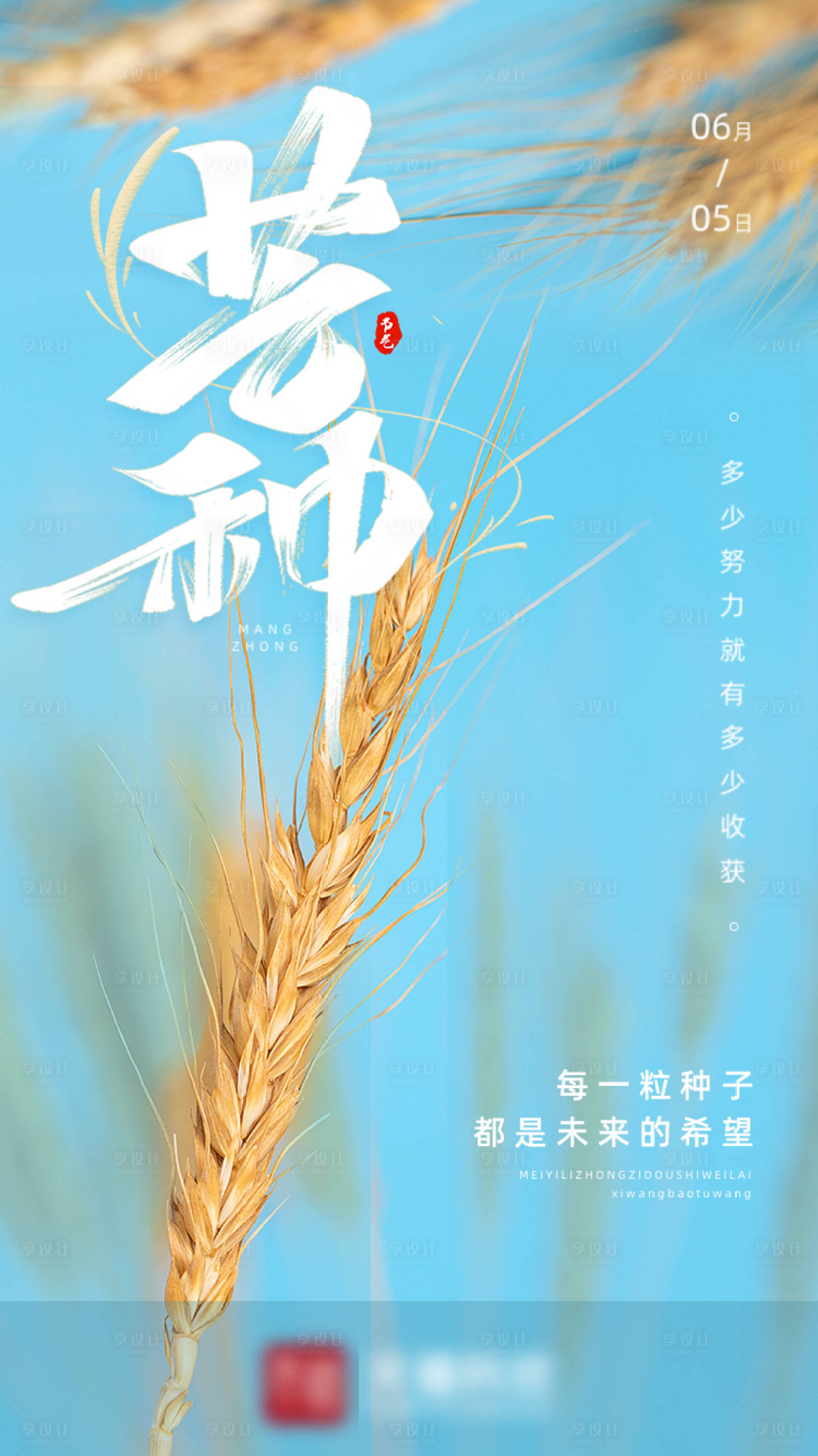 源文件下载【芒种节气海报】编号：20210531141701629