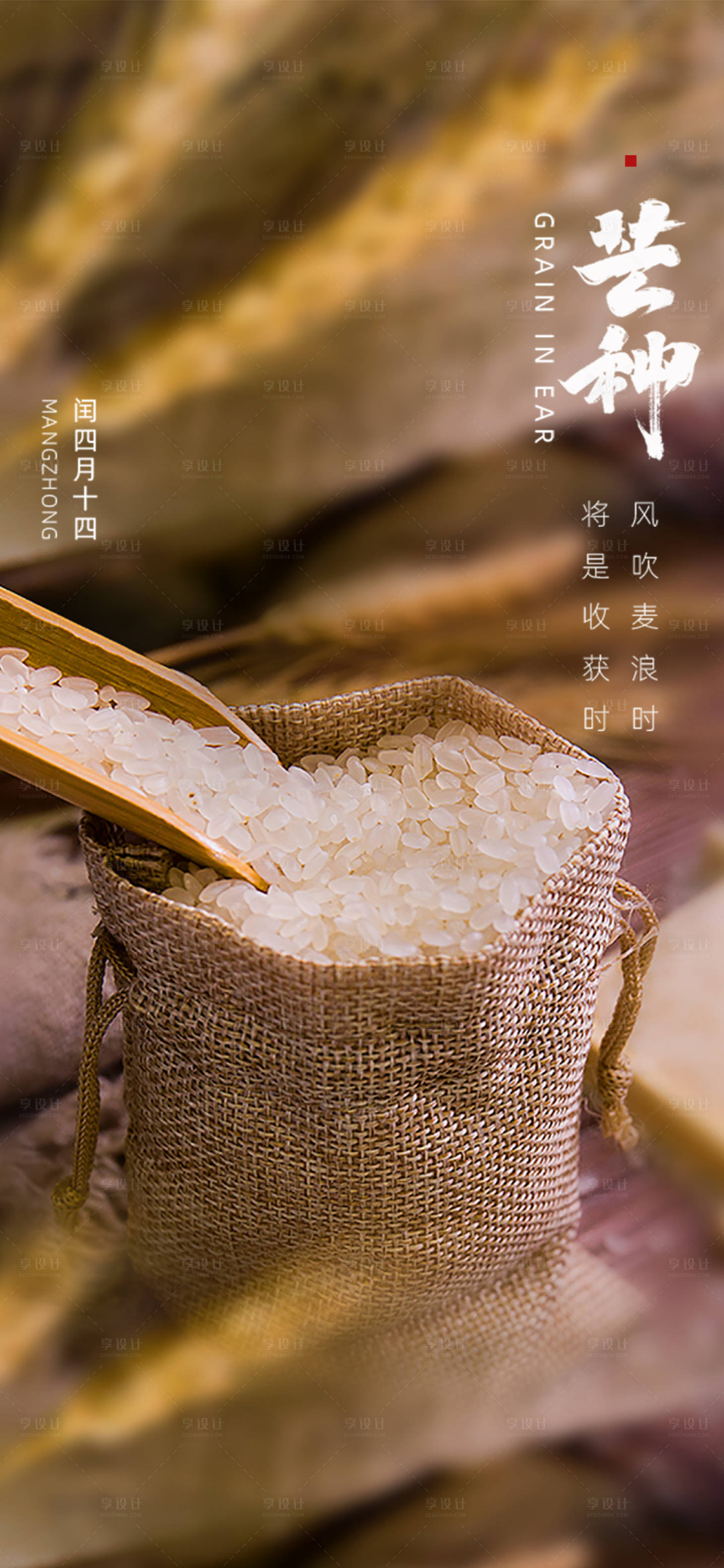 源文件下载【享设计】搜索编号：45560004926596074【芒种节气海报】