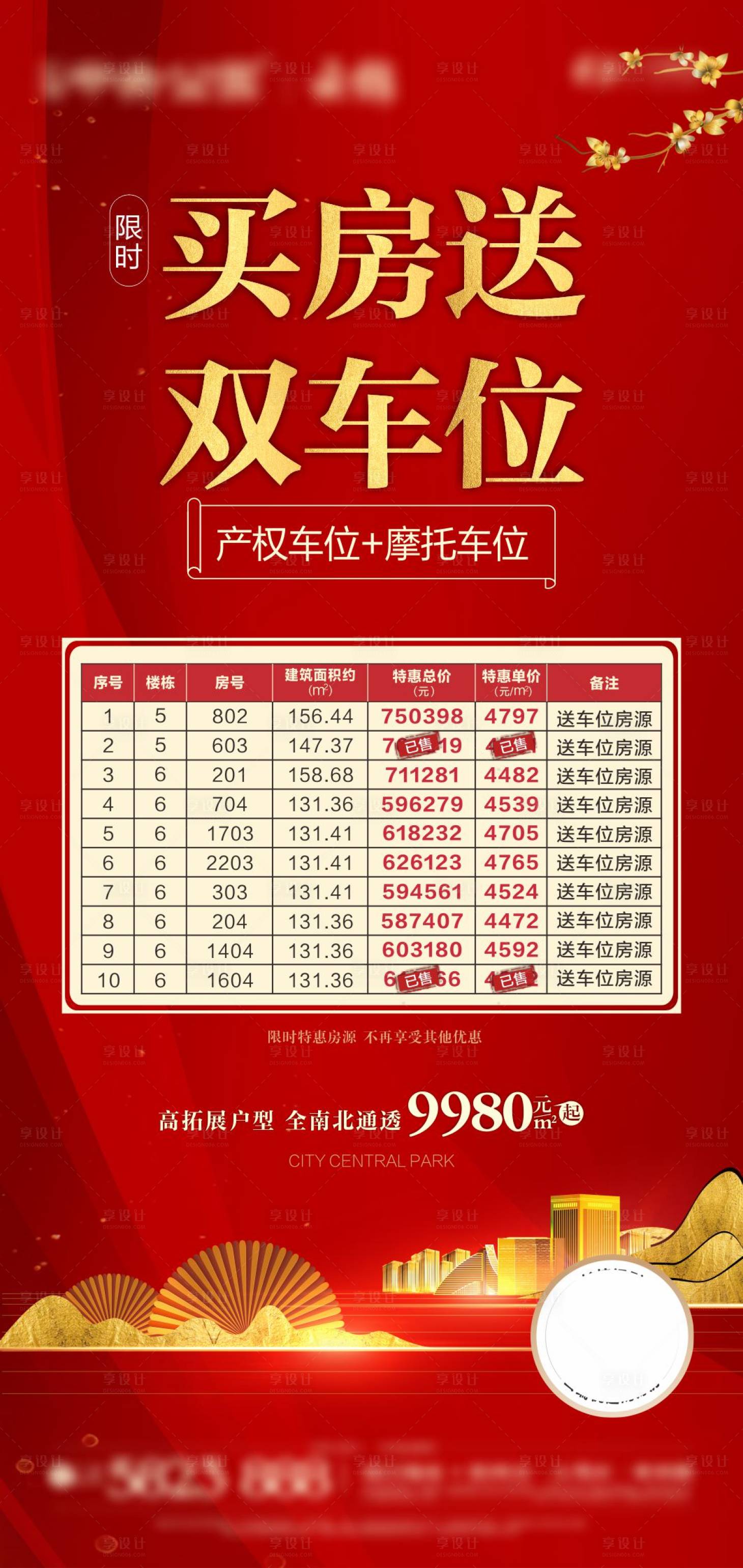源文件下載【房地產(chǎn)買房送車位微信刷屏海報(bào)】編號：37890004727072759