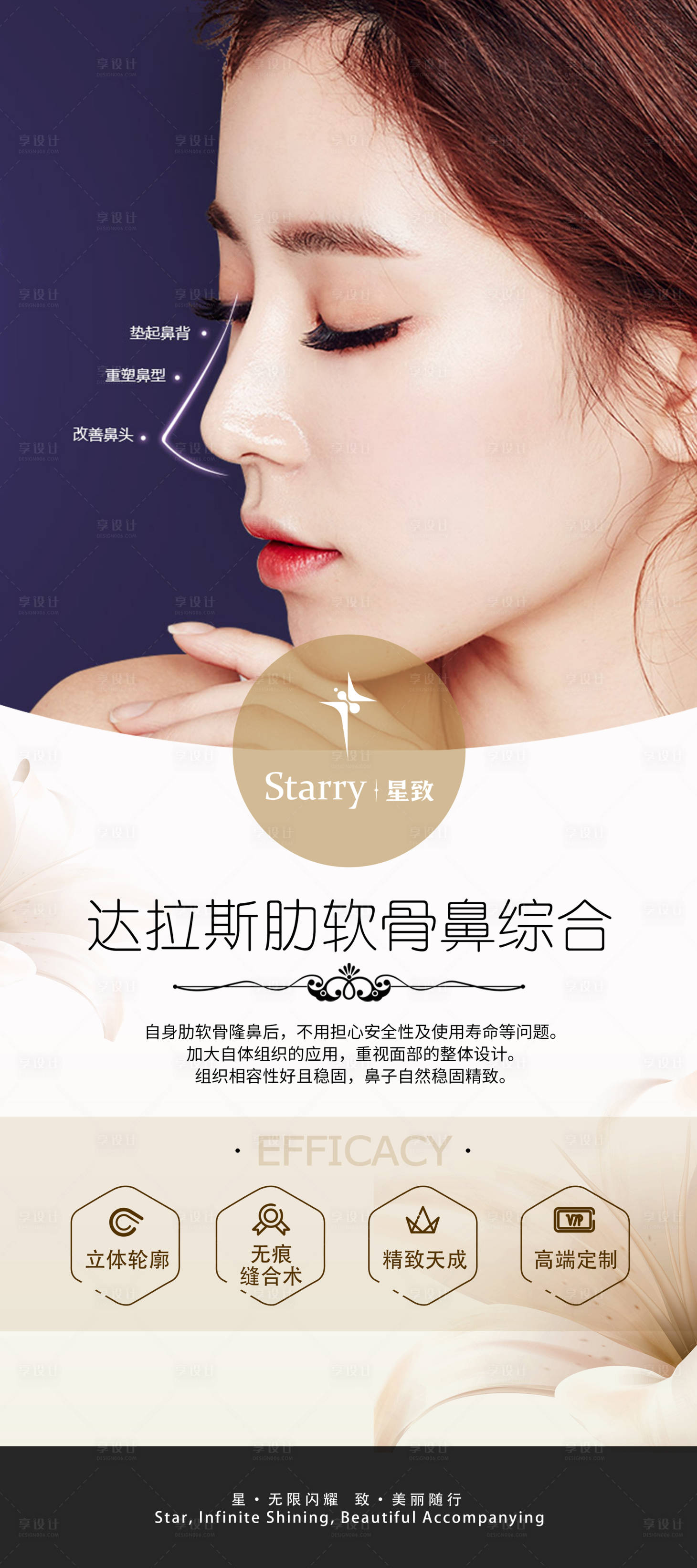 源文件下載【享設(shè)計】搜索編號：14100004661742147【醫(yī)美隆鼻展架】
