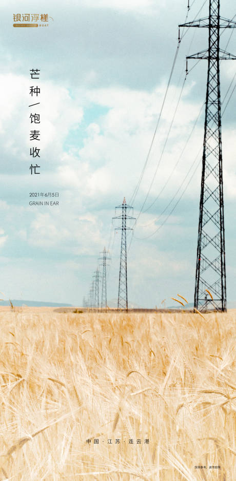 源文件下载【享设计】搜索编号：56230004921197235【芒种节气系列海报】