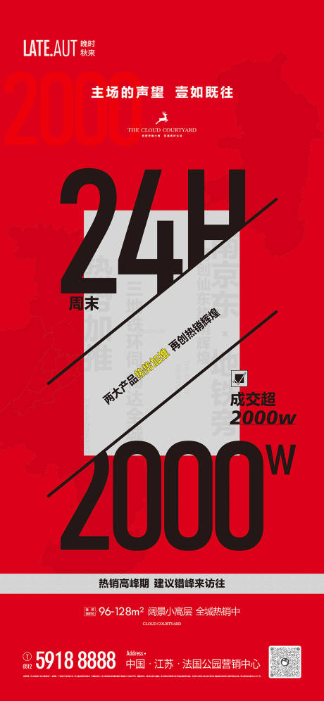 源文件下载【地产热销加推数字海报】编号：68400004575655968