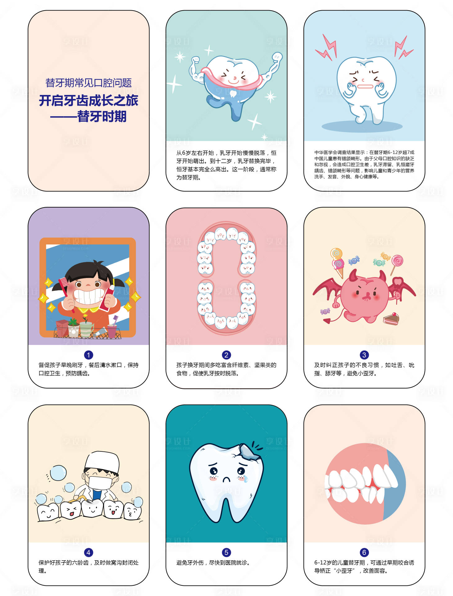 源文件下載【享設計】搜索編號：30790004611887255【口腔牙齒科普】