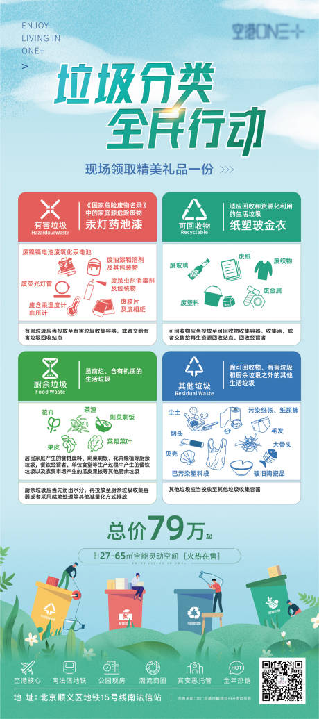 源文件下载【享设计】搜索编号：73420004858419070【垃圾分类易拉宝】