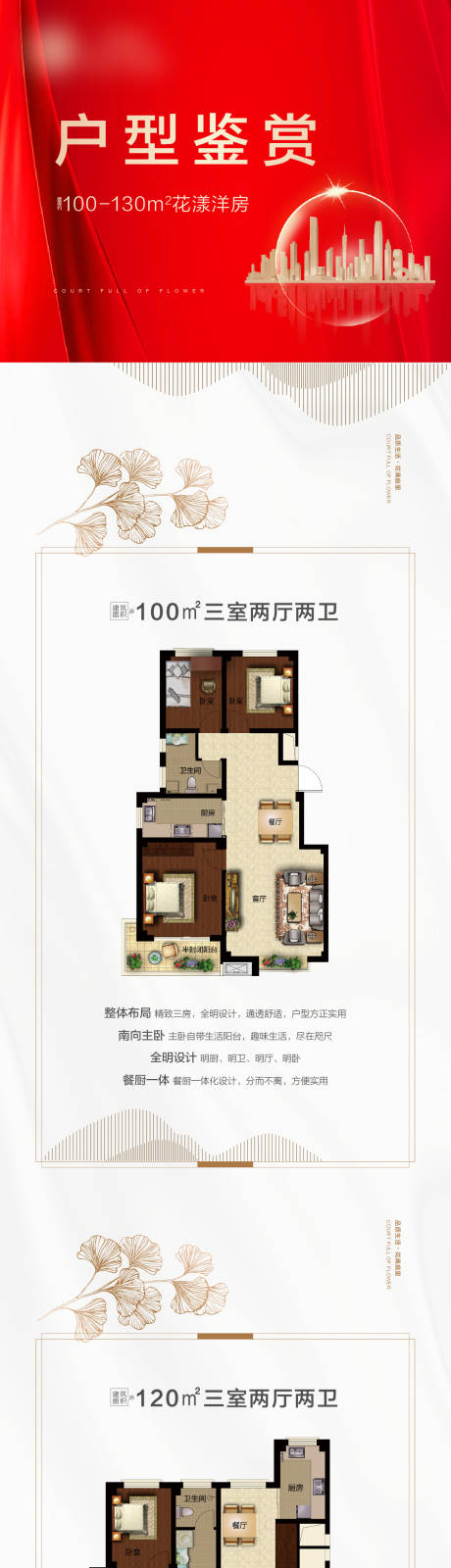 源文件下載【地產戶型鑒賞海報長圖】編號：48560004558377456