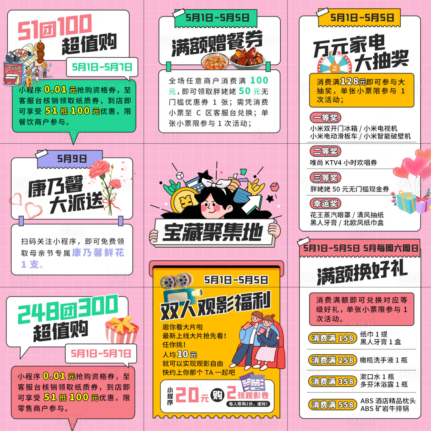 源文件下載【商業活動九宮格】編號：39220004542112488