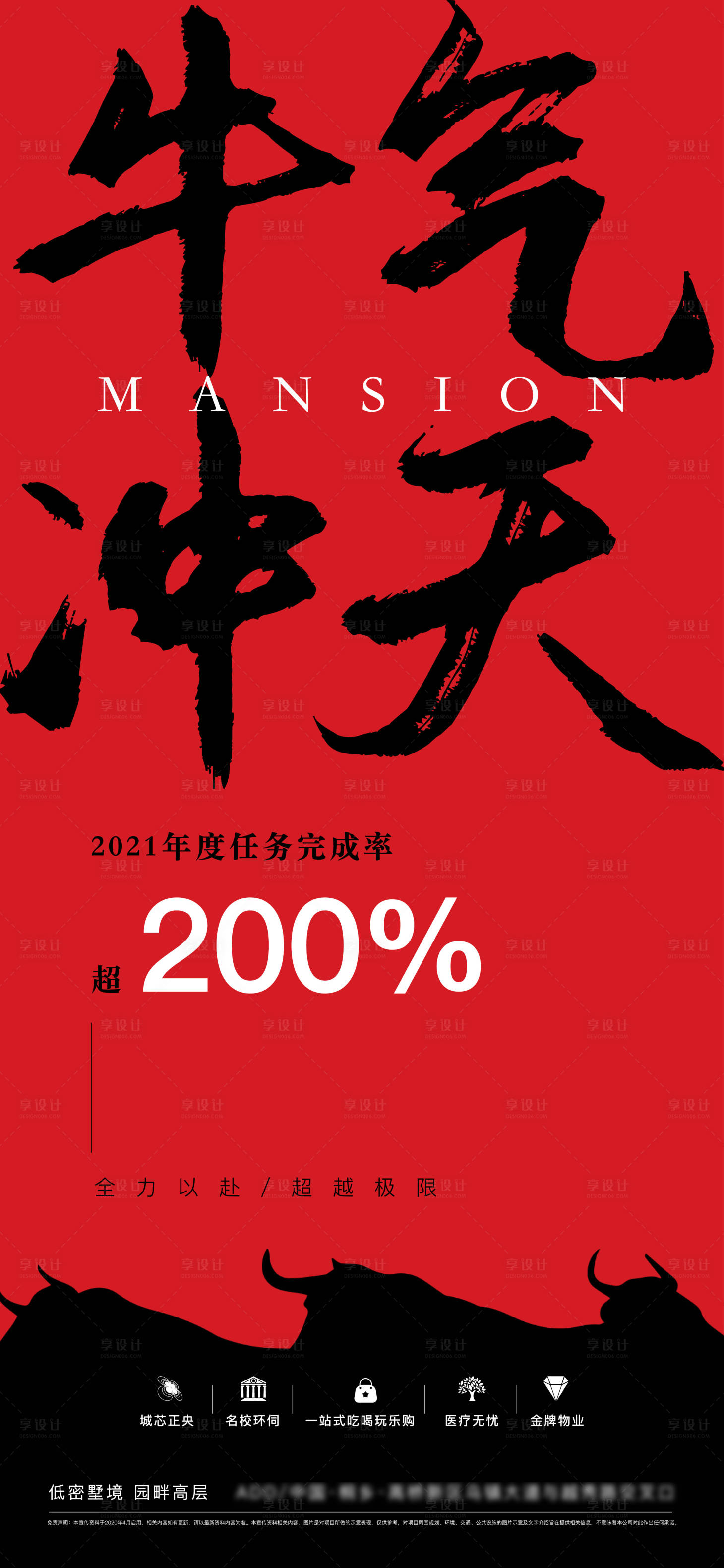 源文件下载【享设计】搜索编号：83210004687776376【简约房地产业绩喜报海报】