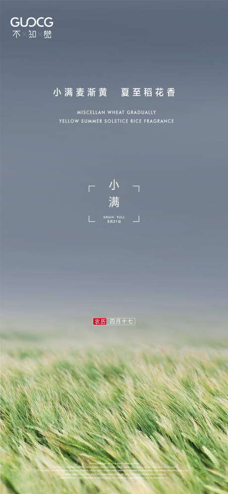 源文件下载【地产小满节气海报】编号：81890004584773023