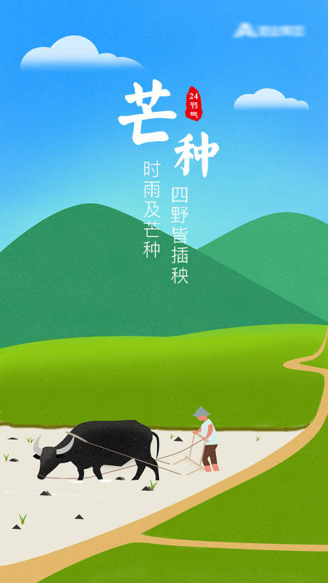 芒种节气移动端海报